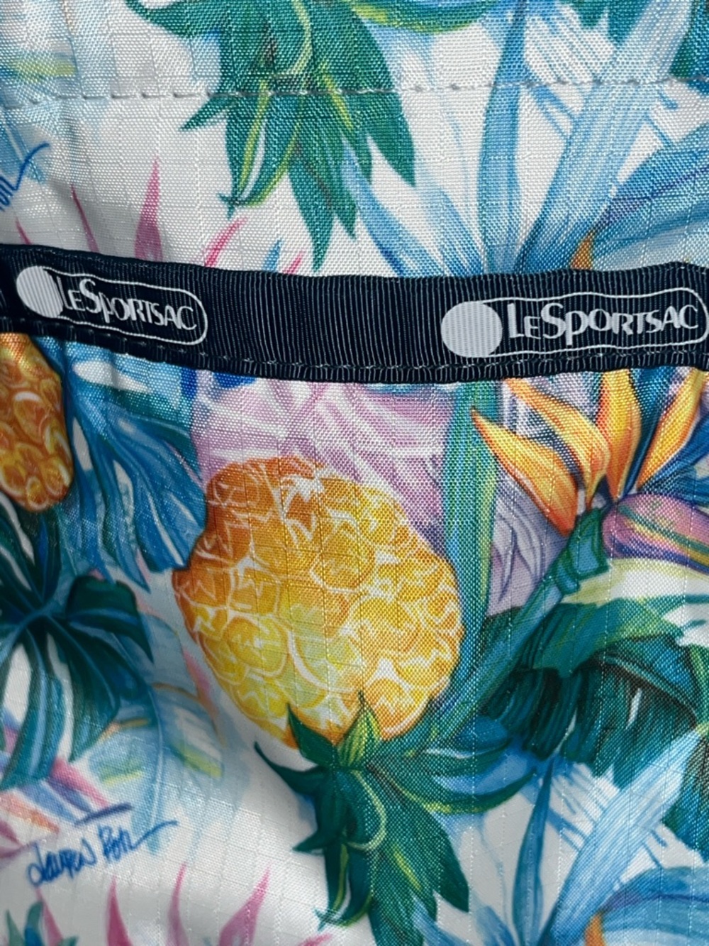 Lesportsac Tropical Floral Canvas Tote Bag in Multi-Color